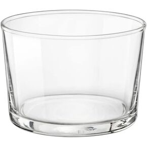 Bormioli Rocco Essential Decor Glassware – Set Of 12 Mini 7.5 Ounce Drinking Glasses For Water, Beverages ,Cocktails & Candle Holders – 7.5oz Clear Tempered Glass Tumblers