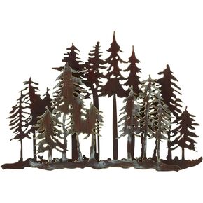 Ganz 154549 Metal Small Layered Forest Wall Decor, 17 in Width