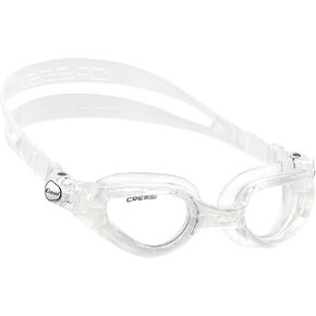Cressi Adult Swimming Goggles with Curved Lenses for Wide Vision - Right made in Italy