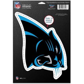 Wincraft NFL Carolina Panthers 83708012 Die Cut Logo Magnet, Small, Black