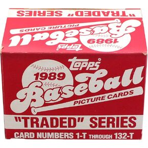 Toynk MLB 1989 Topps Baseball Traded Series - Set of 132 Cards