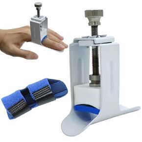 Finger Straightener Splint Brace Corrector Support with Soft Foam Inner Band, Hand Finger Arthritis Injury Pain Relief Holder Fingers Extended for Finger Pain Easy Pressing Splint