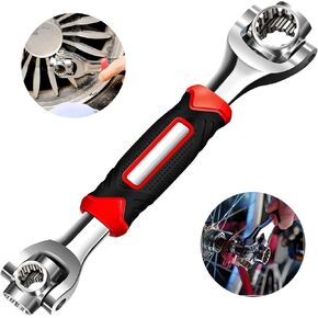 52 in 1 Socket Wrench, Stainless Steel Professional Multi-Functional Rotating Tools, 360 Degree Revolving Spanner, Head Spanner Tool for Home, Bicycle and Car Repair in Saudi Arabia