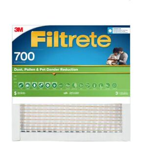 Filtrete 17X17X1 Air Filter, MPR 700, MERV 8, Clean Living Dust, Pollen and Pet Dander Reduction 3-Month Pleated 1-Inch Air Filters, 4 Filters