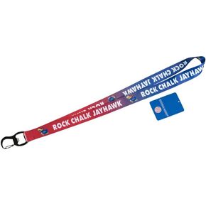 Pro Specialties Group Kansas Jayhawks Lanyard Ombre Rock Chalk Jayhawk…