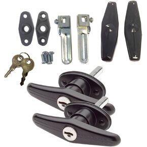 Gordon Glass Co. Bauer Products Matching Set Locking T-Handle | Complete Kit | Keyed with Key J327