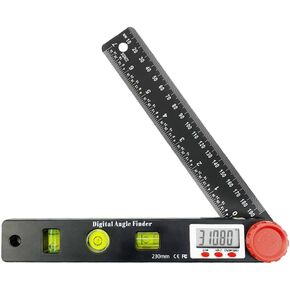 NORTOOLS Digital Angle Finder Protractor,7inch 0-360 degree LCD Digital Protractfor Angle Finder Ruler, Angle Measuring Tool for Woodworking/Carpenter/Construction/DIY Measurement