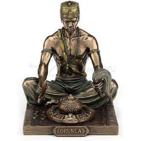 5.5" Statue Orisha Orunla Orula Seven African Powers Santeria Yoruba