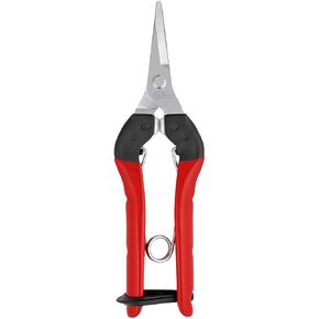 FELCO F321 321 Snip, Harvesting Shear, Steel Handles, Chromed Blade, Red