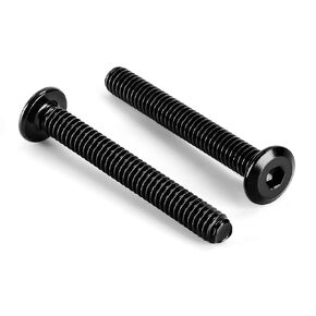 M8 x 50mm Flat Head Socket Head Screws Countersunk Bolts for Furniture Chair Table Desk Crib Bed, Stainless Steel 304 Black Finish, Fully Threaded, 10 PCS