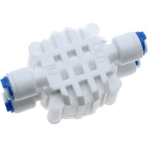 1/4" Tube 4 Way Port Auto Shut Off Valve Quick-Connect Water Systems 1/4" Automatic Shut Off Valve for RO Reverse Osmosis Water Filter System [FDXGYH]