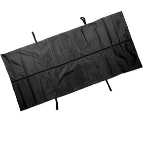 Black Emergency Cadaver, Transport Stretcher for Dogs, Body Bag Stretcher Combo Emergency Animal Carrier with Safety Strap 210D Waterproof for Funeral Hospital Transportation (150 * 60CM)