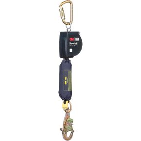 3M DBI-SALA Nano-Lok XL Self-Retracting Lifeline with Steel Carabiner 3100596, Web, Swivel Steel Snap Hook, 11 ft, Class 1 ANSI