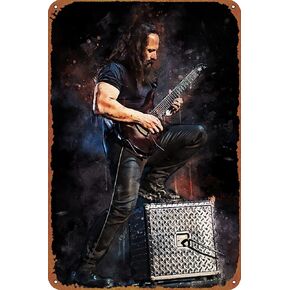 Music World John Petrucci Metal Tin Sign Poster Vintage Art Wall Decor 12 x 8 inch in Kuwait
