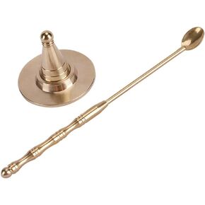 2Pcs Brass Incense Cone Making Kit Incense Cone Making Mould and Incense Spoon DIY Backflow Incense Cone Making Tool for Yoga Room Home Use, Gold