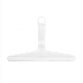 Spectrum Diversified 12 Inch Shower Squeegee with Suction Hook, Clear