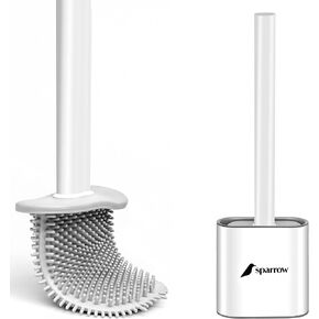 Sparrow Toilet Brush, Silicone Toilet Brush, Toilet Cleaner, Toilet Brush & Holders, Bathroom Accessory, Quick Drying Toilet Brush, Rubber toilet brush