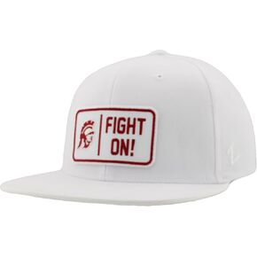 ZHATS Standard NCAA Officially Licensed Hat Flat Snapback Z11 Defer White