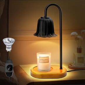 مصباح تدفئة الشموع مع لمبات، سخان شمع كهربائي قابل للتعتيم، سخان شموع مصباح لشمعة جرة شمعة يانكي، سخان تذوب الشمع للمعطرة، هدايا تدفئة المنزل، هدايا ديكور منزلي جديدة للنساء in Kuwait