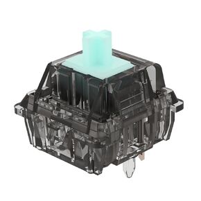 Linear Switches, Creamy Green L2 Smokey Housing 67g, 5 Pins Smooth Lubed Mechanical Keyboard Switches (Smokey L2 67g, 70pcs)