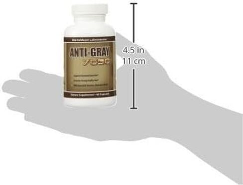 Anti-gray 7050 Hair 60 Capsules - Decrease Gray Hair - Restore Natural Hair Color - Contains Essential B Vitamins Minerals and Herbs 1 bottle in Saudi Arabia