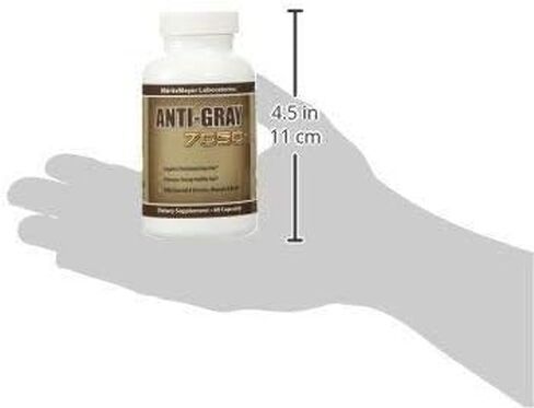 Anti-gray 7050 Hair 60 Capsules - Decrease Gray Hair - Restore Natural Hair Color - Contains Essential B Vitamins Minerals and Herbs 1 bottle in Saudi Arabia