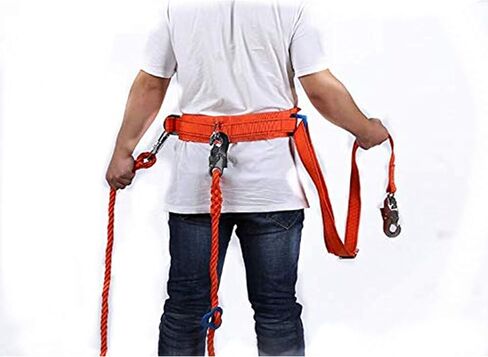 HUAWELL Body Safety Harness for Climbing Cement Pole with Two Safety Rope International Standard (Red rope) in Saudi Arabia