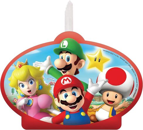 Amscan 170782 Super Mario Brothers Candle, 1 Pc in Saudi Arabia
