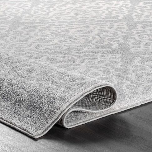 سجادة nuLOOM Jaime Vintage Trellis Runner، مقاس 2 × 6 بوصة، رمادي in Saudi Arabia