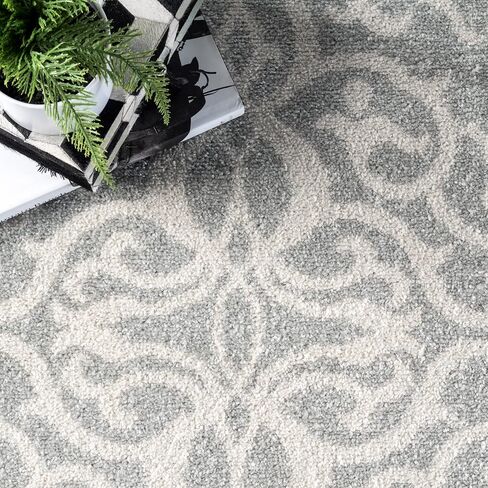 سجادة nuLOOM Jaime Vintage Trellis Runner، مقاس 2 × 6 بوصة، رمادي in Saudi Arabia