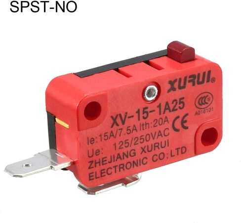 Uxcell 3PCS XV-15-1A25 SPST NO 2 Pole Push Button Action Micro Switches لباب فرن الميكروويف in Saudi Arabia