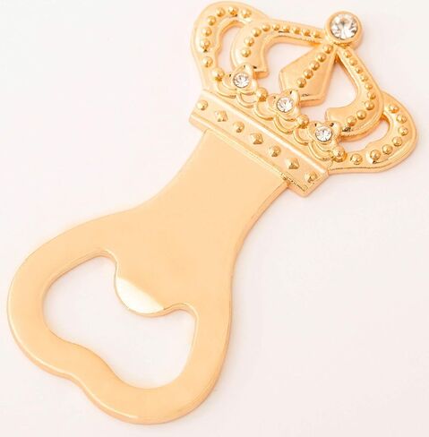 NC 24PCS Crown Bottle Opener Crown Baby Shower or Wedding Even Birthday Party Gifts for Guests, Baby Shower or Gold Wedding Favors Bridal Shower Favors,Birthday Decorations Supplies (gold, 24) in Saudi Arabia