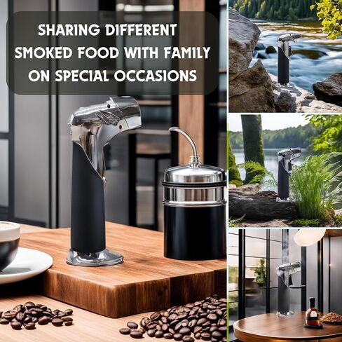 MixMist Cocktail Smoker Kit with Torch Bourbon Smoker Kit with 4 Flavors of Wood Chips Whiskey Old Fashioned Smoker Kit Whiskey Infuser Smoking Accessories Gift Set in Saudi Arabia