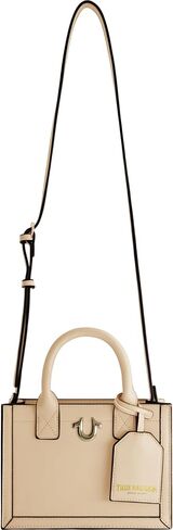 True Religion Tote Bag, Women's Mini Travel Handbag with Adjustable Shoulder Strap and Horseshoe Logo in Saudi Arabia