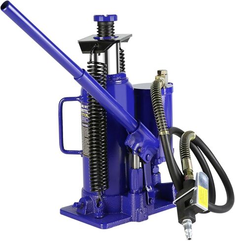 Air Hydraulic Bottle Jack, 12 Ton All Welded Bottle Jack, 10.2-20.1 inch Lifting Range, with 2-Section Long Handle, for Car, Pickup Truck, Truck, RV, Auto Repair, Industrial Engineering in Saudi Arabia