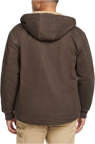 WOLVERINE Men's Upland Sherpa Lined Hooded Jacket, Black in Saudi Arabia
