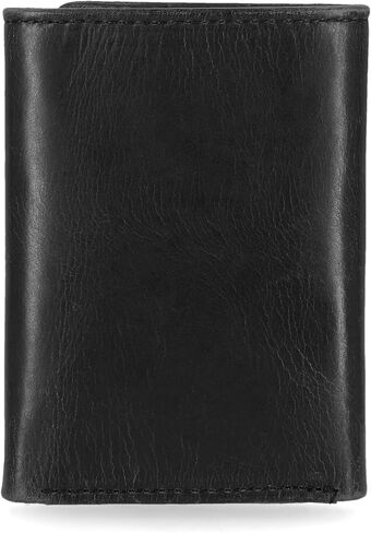 Harley Davidson Men's Leather RFID Blocking Trifold Wallet, Brown (Indo) in Kuwait