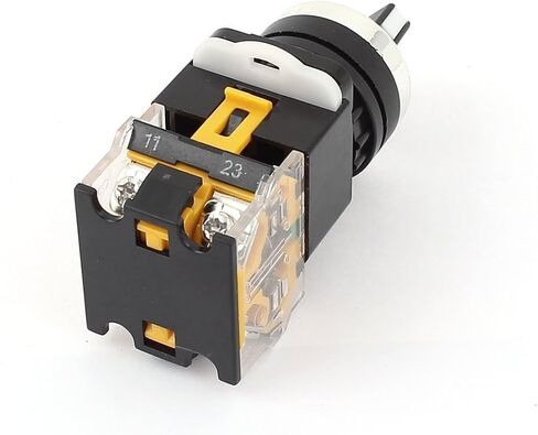 uxcell AC 440V 10A, 2 Positions DPST Rotary Selector Select Switch Latching Lock 5 Piece in Saudi Arabia