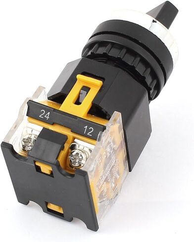 uxcell AC 440V 10A, 2 Positions DPST Rotary Selector Select Switch Latching Lock 5 Piece in Saudi Arabia