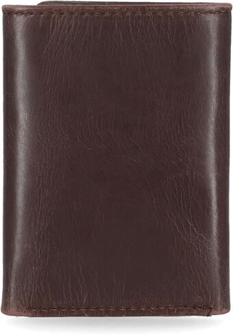 Harley Davidson Men's Leather RFID Blocking Trifold Wallet, Brown (Indo) in Saudi Arabia