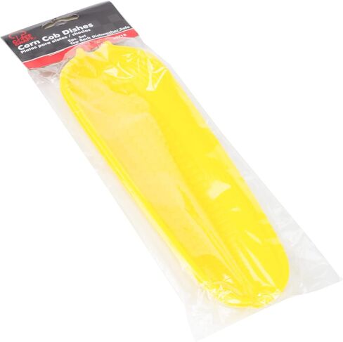 Chef Craft Select Plastic Corn Cob Dishes, 9.5 inches in length 2 piece set, Yellow in Saudi Arabia