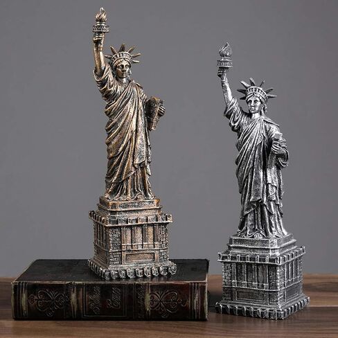 تمثال الحرية من ليبيندور مقاس 13 بوصة في الولايات المتحدة الأمريكية، منحوتة جزيرة الحرية في مدينة نيويورك، هدايا تمثال شخصية قابلة للجمع - بني الحرية in Kuwait