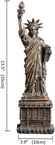 تمثال الحرية من ليبيندور مقاس 13 بوصة في الولايات المتحدة الأمريكية، منحوتة جزيرة الحرية في مدينة نيويورك، هدايا تمثال شخصية قابلة للجمع - بني الحرية in Kuwait