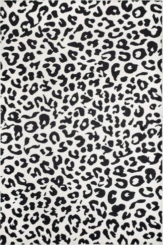nuLOOM Annette Modern Leopard Print Area Rug, 5x7, Dark Grey in Saudi Arabia
