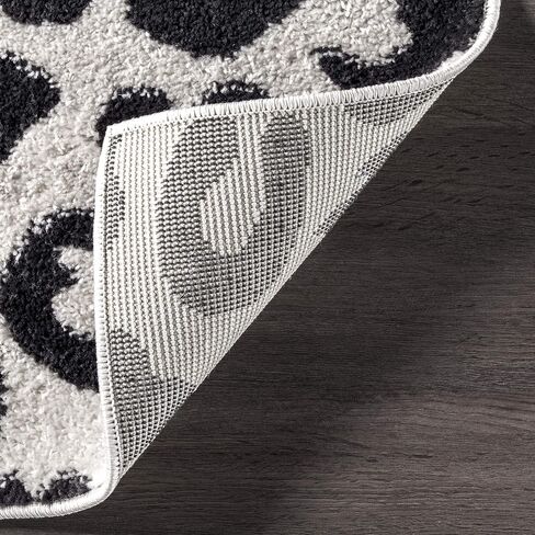 nuLOOM Annette Modern Leopard Print Area Rug, 5x7, Dark Grey in Saudi Arabia