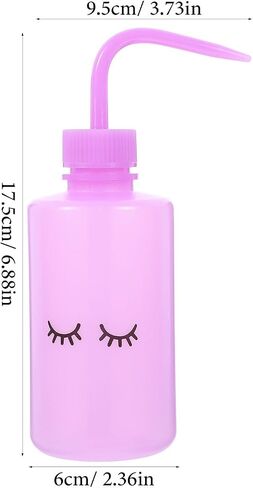 Baluue 6pcs Tattoo Wash Bottle, 250ml Plastic Squeeze Bottle Safety Lab Squeeze Bottle, Water Bottle with Narrow Mouth for Eyelash Extensions, Rinse Bottle Watering Tools in Saudi Arabia