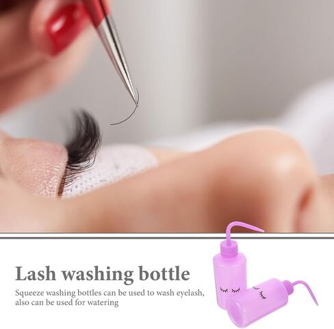 Baluue 6pcs Tattoo Wash Bottle, 250ml Plastic Squeeze Bottle Safety Lab Squeeze Bottle, Water Bottle with Narrow Mouth for Eyelash Extensions, Rinse Bottle Watering Tools in Saudi Arabia