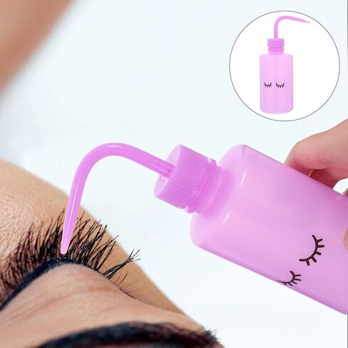 Baluue 6pcs Tattoo Wash Bottle, 250ml Plastic Squeeze Bottle Safety Lab Squeeze Bottle, Water Bottle with Narrow Mouth for Eyelash Extensions, Rinse Bottle Watering Tools in Saudi Arabia