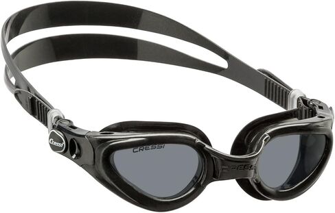 Cressi Adult Swimming Goggles with Curved Lenses for Wide Vision - Right made in Italy in Saudi Arabia