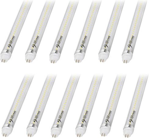 4ft 24W T5 High Output LED Tube Light, 45.75", F54T5 Equal, 5000K (Cool White), Clear Lens, 3500 lm, G5 Mini Base, 100-277V, Ballast Bypass, Dual-End Powered, LED Shop Light, UL-Listed (24-Pack) in Saudi Arabia